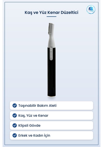 Kişisel Tıraş Makinesi Kaş Ve Yüz Kenar Düzeltici Taşınabilir Bak