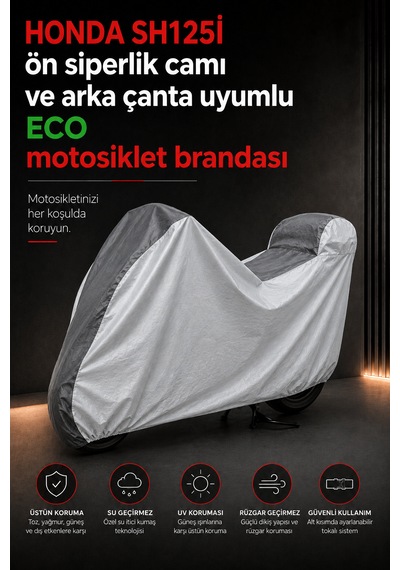 Honda Sh125i Modelleriyle Uyumlu Eco Motosiklet Brandası