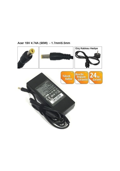 Packard Bell Easynote N16q3, N16q5 Notebook Adaptörü 90w 19v 4.74a