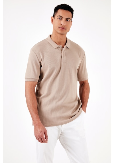 Buratti Pamuklu Regular Fit Düğmeli Erkek Polo Yaka T Shirt 5902281 Vizon Buratti Pamuklu Regular Fit Düğmeli Erkek Polo Yaka T Shirt 5902281 Vizon