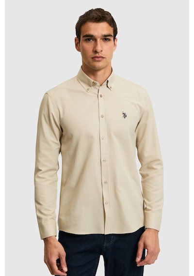 U.s. Polo Assn. Erkek Açık Haki Gömlek Basic 50324708-vr183 Acık Hakı