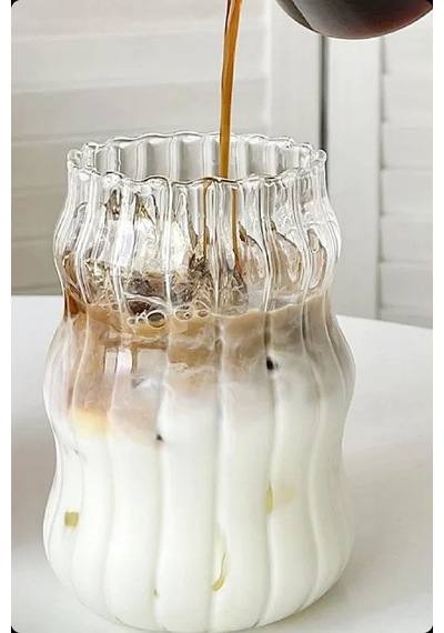 4lü Pipetli Kleemeiero Sunum Bardağı Meşrubat Kahve Soğuk İçecek Hediyelik Bardak 500ml