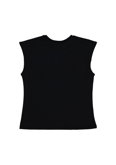 Civil Boys Basic Sıfır Kol 10-13 Yaş Tişört - Siyah