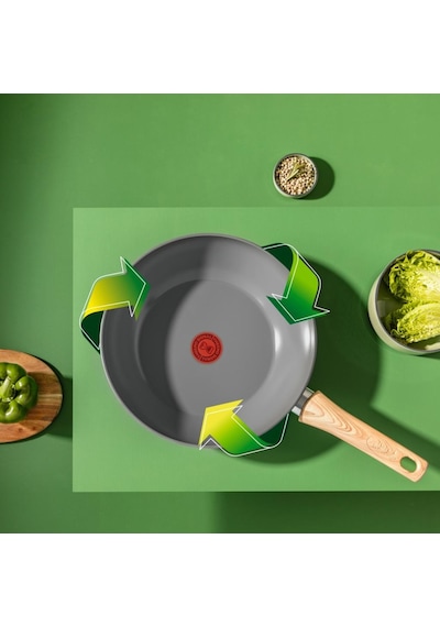 Tefal Ceramic Renew Wok Tava - 28 Cm C4251943 2100129950 Gri