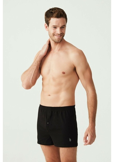 U.S. Polo Assn. U.S Polo Assn. 80054 Erkek Pamuk Boxer-Siyah - 2Xl