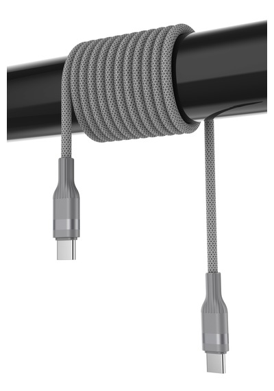 Type-c Type-c 100 W Örgü Data Ve Şarj Kablosu 2m Gri