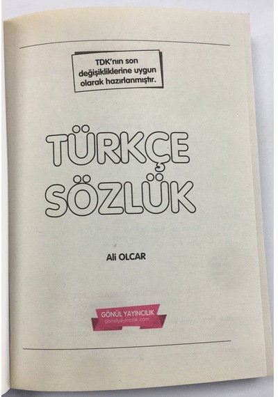 Türkçe Sözlük Gönül Yayıncılık