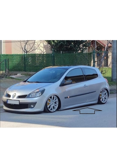 Renault Clio 3 Yan Marşpiyel Takımı - Plastik - Düz Model