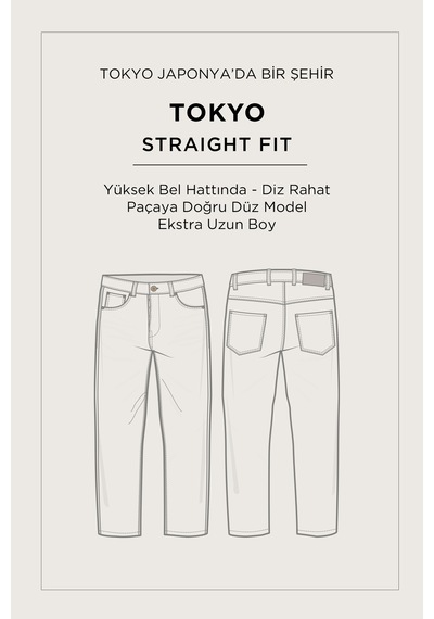 Avva Erkek Haki Klasik Bel %100 Pamuk Eskitme Yıkamalı Tokyo Straight Fit Jean Pantolon A51y3542