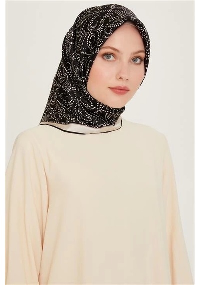 Armine Sura Saf İpek Eşarp 9246d 06 Siyah