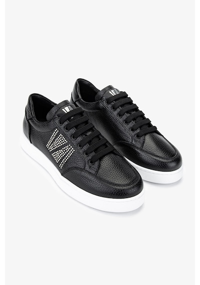 Valmenti Kadın Hakiki Deri Siyah Floter Sneakers & Spor Ayakkabı 1116 1362-33 Bn Ayk Y25 Sıyah Fltr Siyah