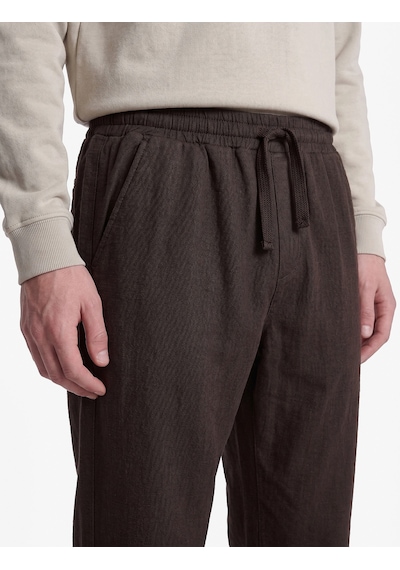 Koton Regular Fit Pamuklu Cepli Beli Bağcıklı Lastikli Pantolon Kahverengi 7wam40050hw Kahve