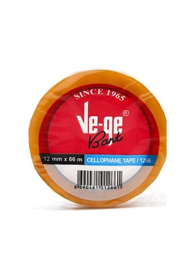 Vege Selefon Cellulose Bant 12 Mm X 66 M