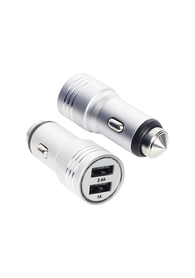 Powerway X-633 Çift Usb Li 3.1 Amper Metal Çakmaklık Araç Şarj Cihazı Standart