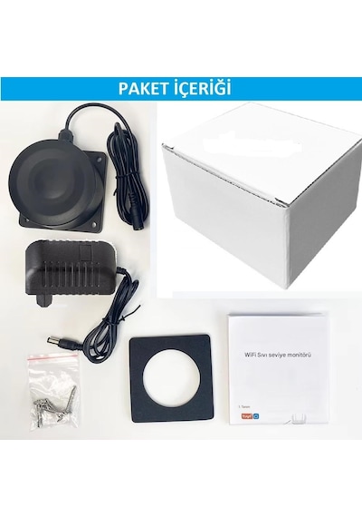 Yate10 Wifi Ip65 Su Geçirmez Ultrasonik Akıllı Sıvı Seviye Monitörü Alarm Özellikli