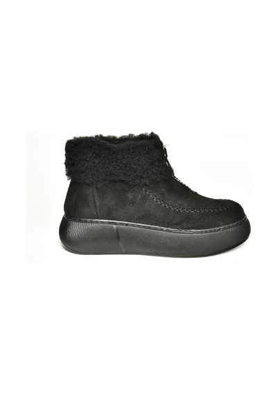 Fox Shoes T811231102 Siyah Süet Kadın Bot Siyah-Süet Siyah