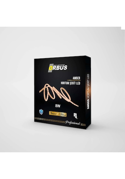 Orbus Amber Hortum Şerit Led 8w - 5 Metre