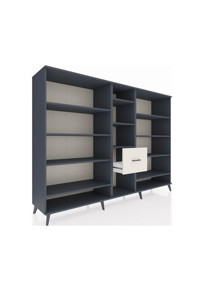Hyperion Dolap 11 Raflı 3 Çekmeceli 220x44x163 Antrasit-antrasit Antrasit-antrasit/aytaşı Hyperion Dolap 11 Raflı 3 Çekmeceli 220x44x163 Antrasit-antrasit Antrasit-antrasit/aytaşı