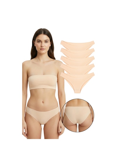 Sensu Kadın Günlük Pamuklu Külot Ten Bikini Model 5'li Paket Kts1058 Bej Sensu Kadın Günlük Pamuklu Külot Ten Bikini Model 5'li Paket Kts1058 Bej