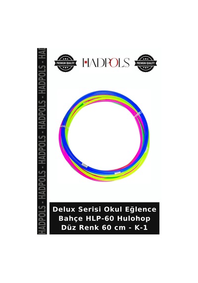 Delux Serisi Okul Eğlence Bahçe Hlp-60 Hulohop Düz Renk 60 Cm - K-1