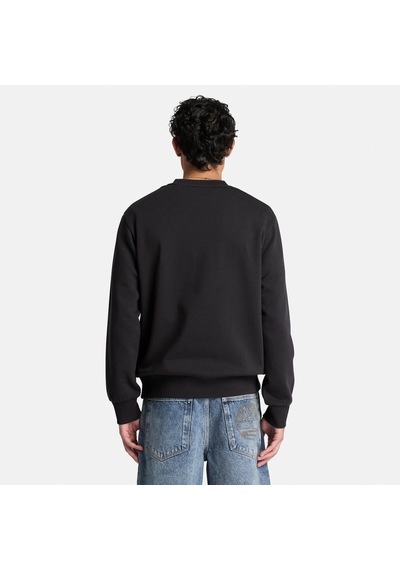 Timberland Silicon Badge Bb Crew Erkek Sweatshirt-33996 Siyah
