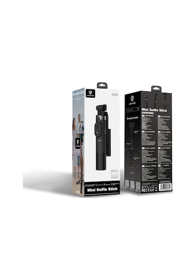 Lenyes Lph122 Bluetooth Kumandalı Mini Tripod Ve Selfie Çubuğu Siyah