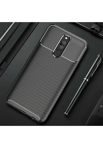Xiaomi Redmi Note 8 Pro Kılıf Zore Negro Silikon Kapak Siyah