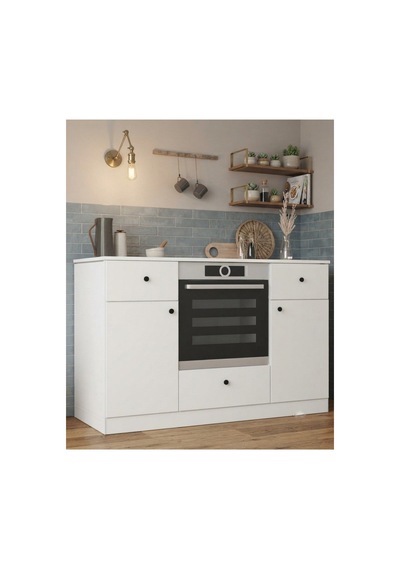 Lucy Ankastre Fırın Dolabı Mutfak Çekmeceli Çok Amaçlı Dolap Beyaz - 906377268 Beyaz Lucy Ankastre Fırın Dolabı Mutfak Çekmeceli Çok Amaçlı Dolap Beyaz - 906377268 Beyaz