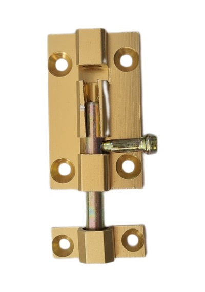 Alüminyum Sarı Mavzer Sürgü 5 Cm / 30 Mm 10 Adet