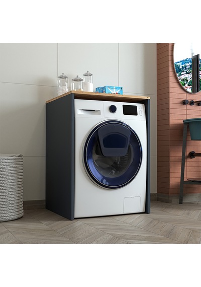 Roomart Çamaşır-Kurutma Makinesi Dolabı Mat Antrasit-Atlantik Çam Antrasit - Atlantik Çam Roomart Çamaşır-Kurutma Makinesi Dolabı Mat Antrasit-Atlantik Çam Antrasit - Atlantik Çam