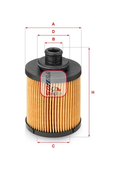 Yağ Filtresi - Fiat Panda, 500, Grande Punto, Punto, Doblo, Fiorino, Qubo, Idea, Strada, Linea, Palio, Mito - Sofıma-s5031pe