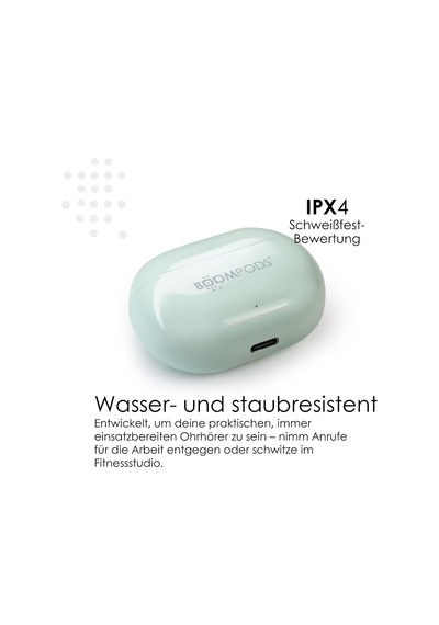 Echobuds Gerçek Kablosuz Kulaklık - Dahili Mikrofonlu Bluetooth Kulak Tomurcukları, 19 Saat Çalma Süresi, Geri Dön Genel