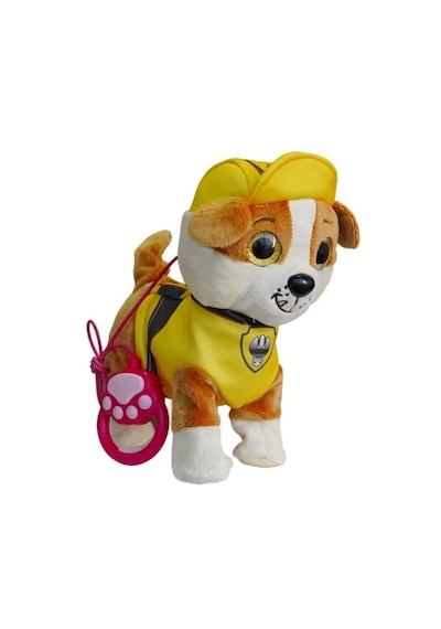 Paw Patrol Köpek Yürüyen, Havlayan Müzikli Tasmalı Kumandalı Peluş Oyuncak Paw Patrol Peluş Köpek, Paw Petrol Oyuncak Sarı
