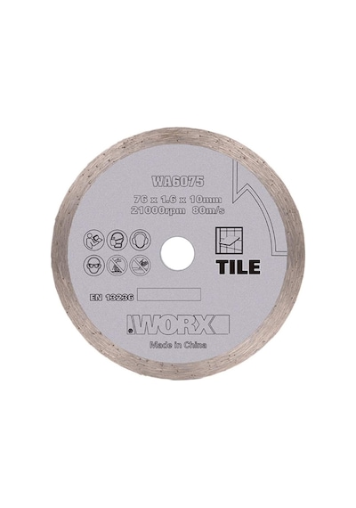 WORX WA6075 WX801 İçin 76x10mm Fayans, Seramik, Mermer Elmas Kesme Diski