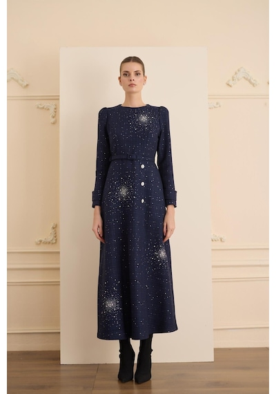 Senna Aurora Dress Lacivert Lacivert