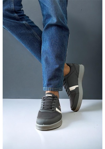 Erkek Günlük Sneaker Rahat Spor Ayakkabı Füme-Fume Füme