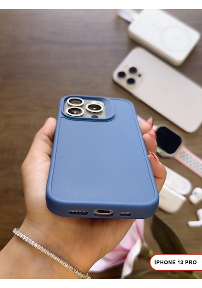 Apple iPhone 13 Pro Uyumlu Kamera Korumalı Darbeye Dayanıklı Renk Atmayan Keep Silikon Kılıf Lacivert Apple iPhone 13 Pro Uyumlu Kamera Korumalı Darbeye Dayanıklı Renk Atmayan Keep Silikon Kılıf Lacivert