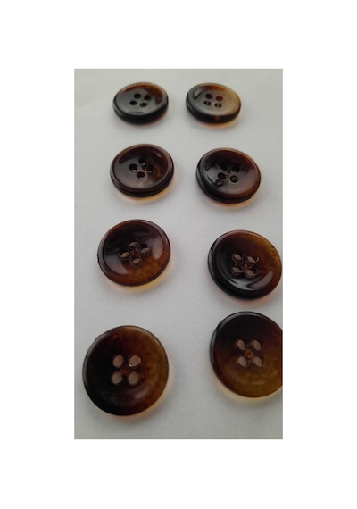 Kehrıbar Akrılık Düğme 17 Mm ,8 Adet