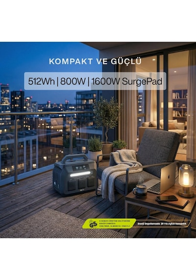 Initial Entropy Energy Solar Başlangıç Paketi (P800 Taşınabilir Güç Kaynağı + SP100 Taşınabilir Solar Panel)