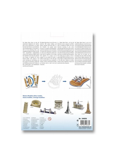 Folia Sydney Opera Binası Maketi Çok Renkli