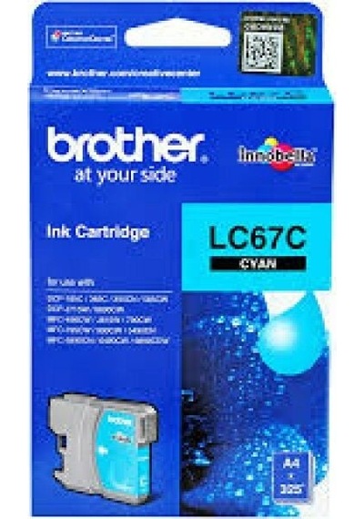 Brother Lc67c Mavi  Mürekkep Kartuş 325 Sayfa, Dcp385c, Mfc490cn, Mfc790cn