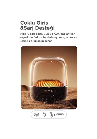 Premium Bluetooth Hoparlör Rgb Işıklı Speaker D33 Siyah Güçlü Ses Seyahat Aleti Bas