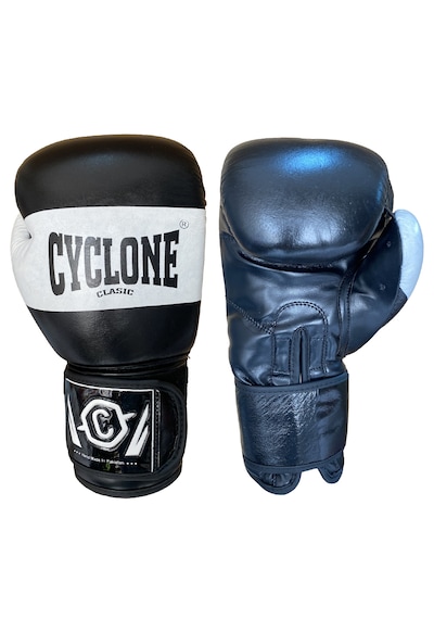 Cyclone Tiger Orijinal Deri Boks Ve Kick Boks Eldiveni Siyah