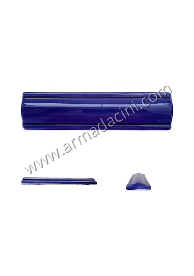 Armada Çini 5X20 Kobalt Korniş Bordür