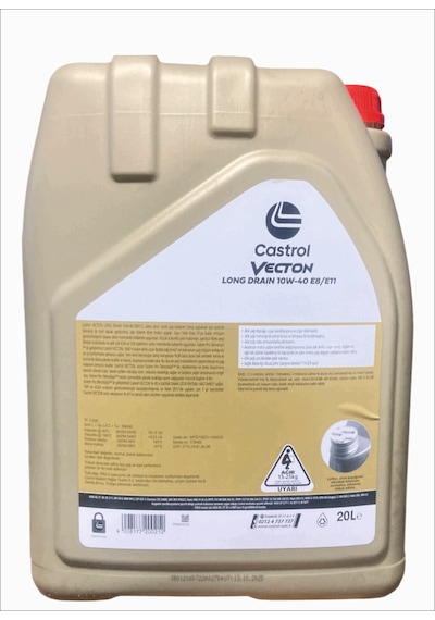 Castrol Vecton Long Drain 10W-40 E8/E11 Motor Yağı 20 L
