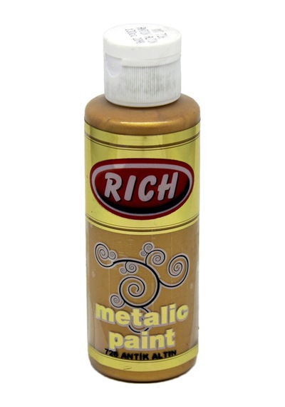 Rich Metalik Akrilik Boya 0726 Antik Altın 120 Cc