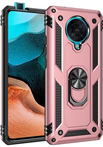 Xiaomi Poco F2 Pro Kılıf Zore Vega Kapak Rose Gold