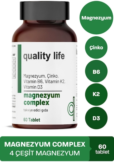 Quality Life Magnezyum Complex 60 Tablet