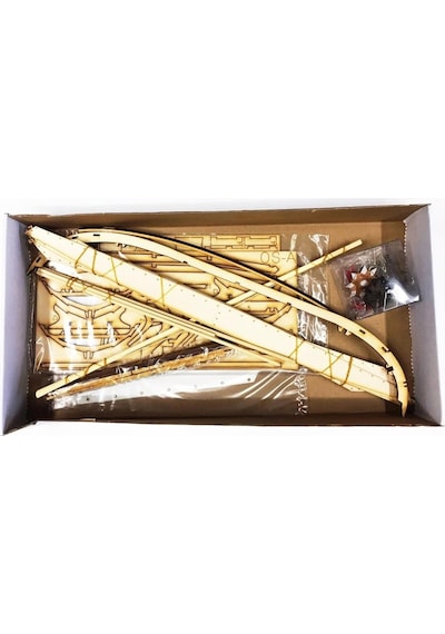 Türk Model 1/15 6010300 Oselvar Færing Norveç Sandalı, 41 Cm. Ahşap Model Kiti-55233