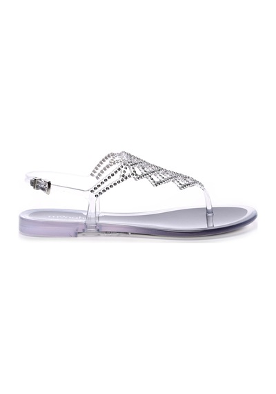 Menghi Kadın Swarovski Taş Siyah Sandalet 774 713 Byn Sndlt Y20 Nero Siyah